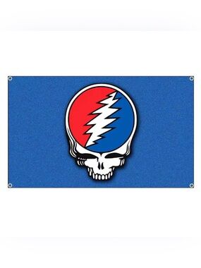 GRATEFUL DEAD 90X150CM 3X5 FT  Psychedelic Stealie with Bolt Flag For Decoration